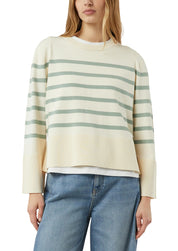 Strickpullover aus Viskosemix - 04G7-WHITE - Creme