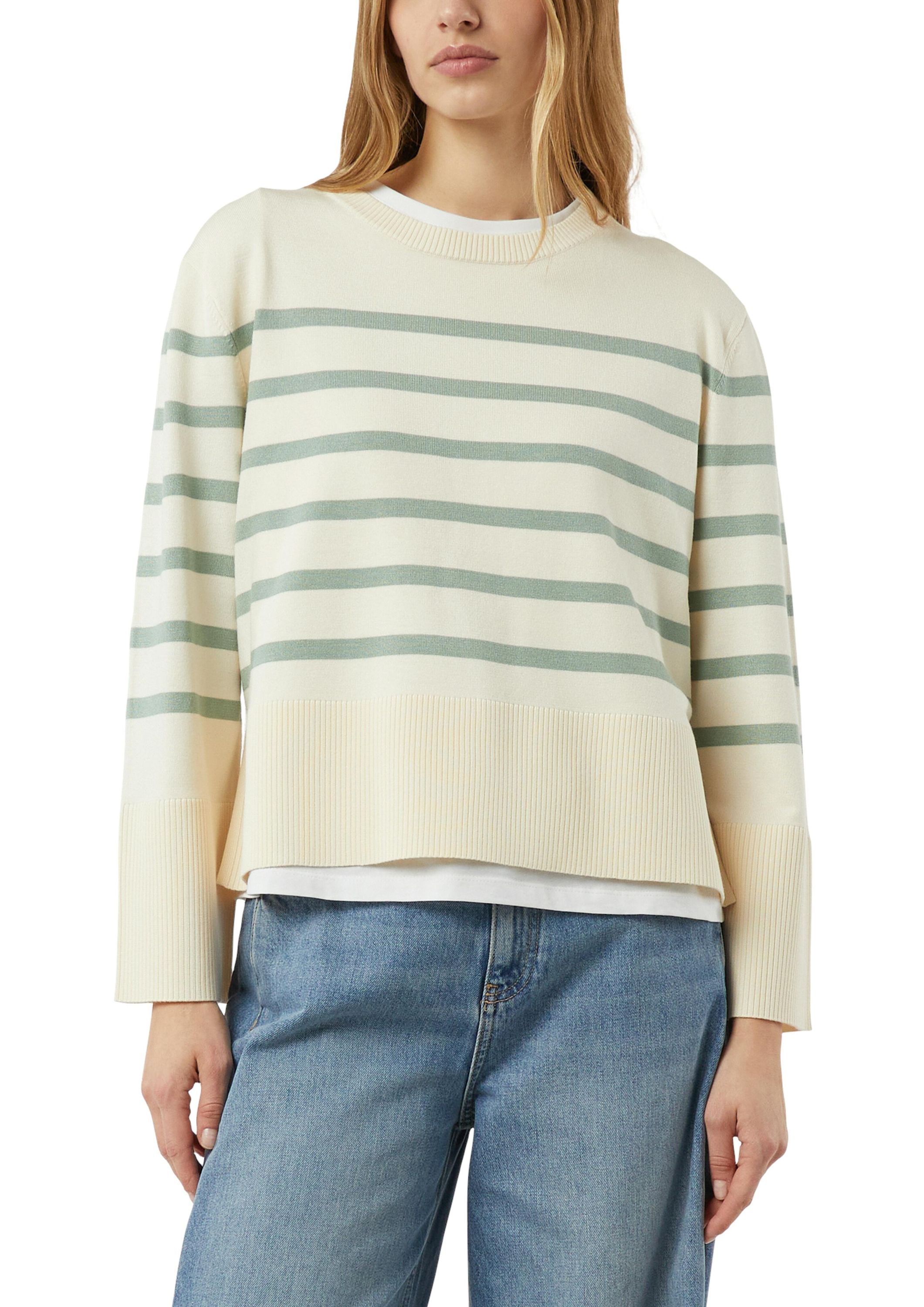 Strickpullover aus Viskosemix - 04G7-WHITE - Creme