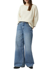 Strickpullover aus Baumwolle - 0403-WHITE - Creme