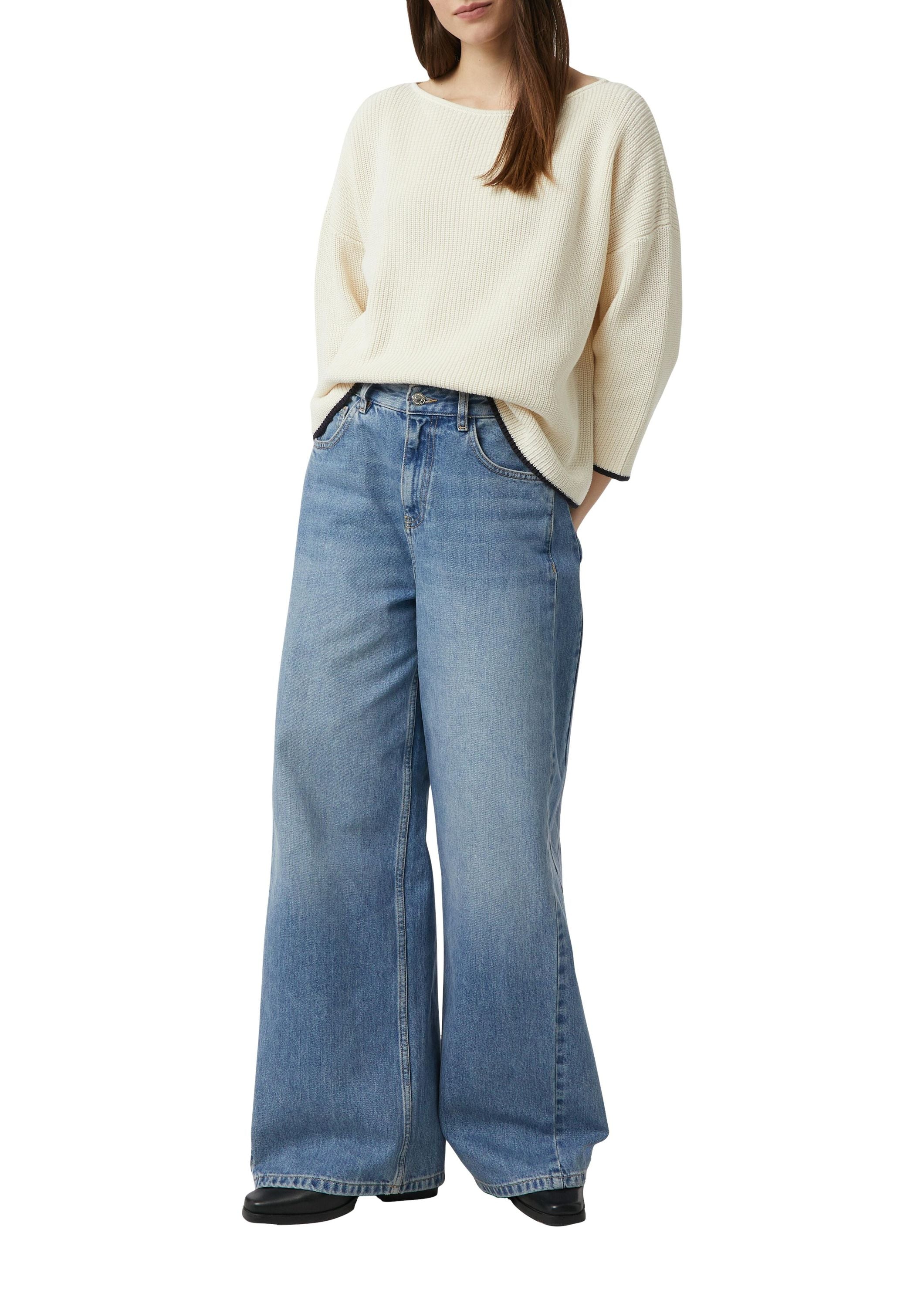 Strickpullover aus Baumwolle - 0403-WHITE - Creme