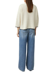 Strickpullover aus Baumwolle - 0403-WHITE - Creme