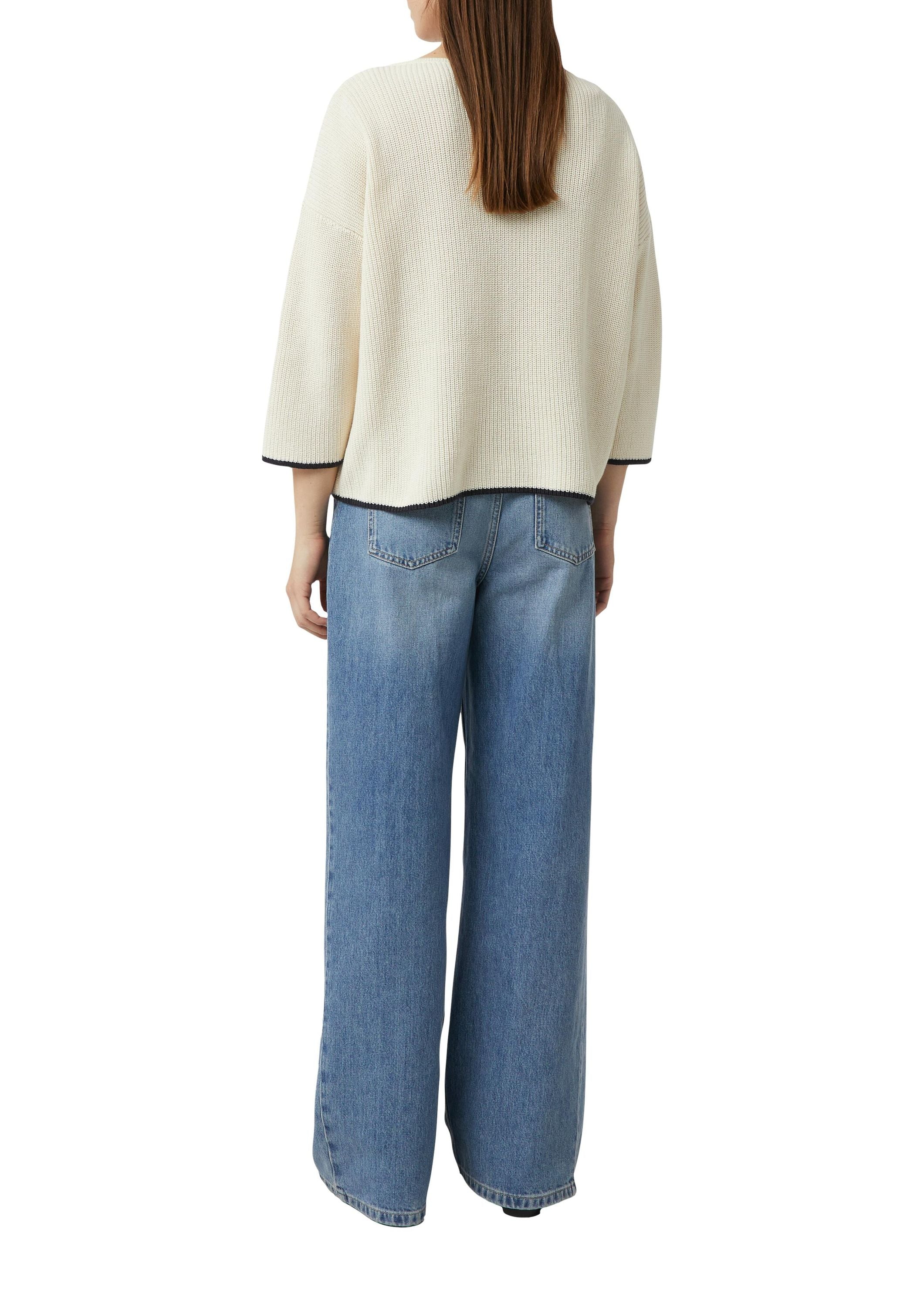 Strickpullover aus Baumwolle - 0403-WHITE - Creme