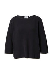 Strickpullover aus Baumwolle - 5976-BLUE - Blau