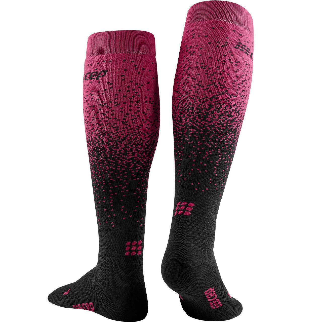 Snowfall Ski  compression Socks - 842-black/purple - Pink