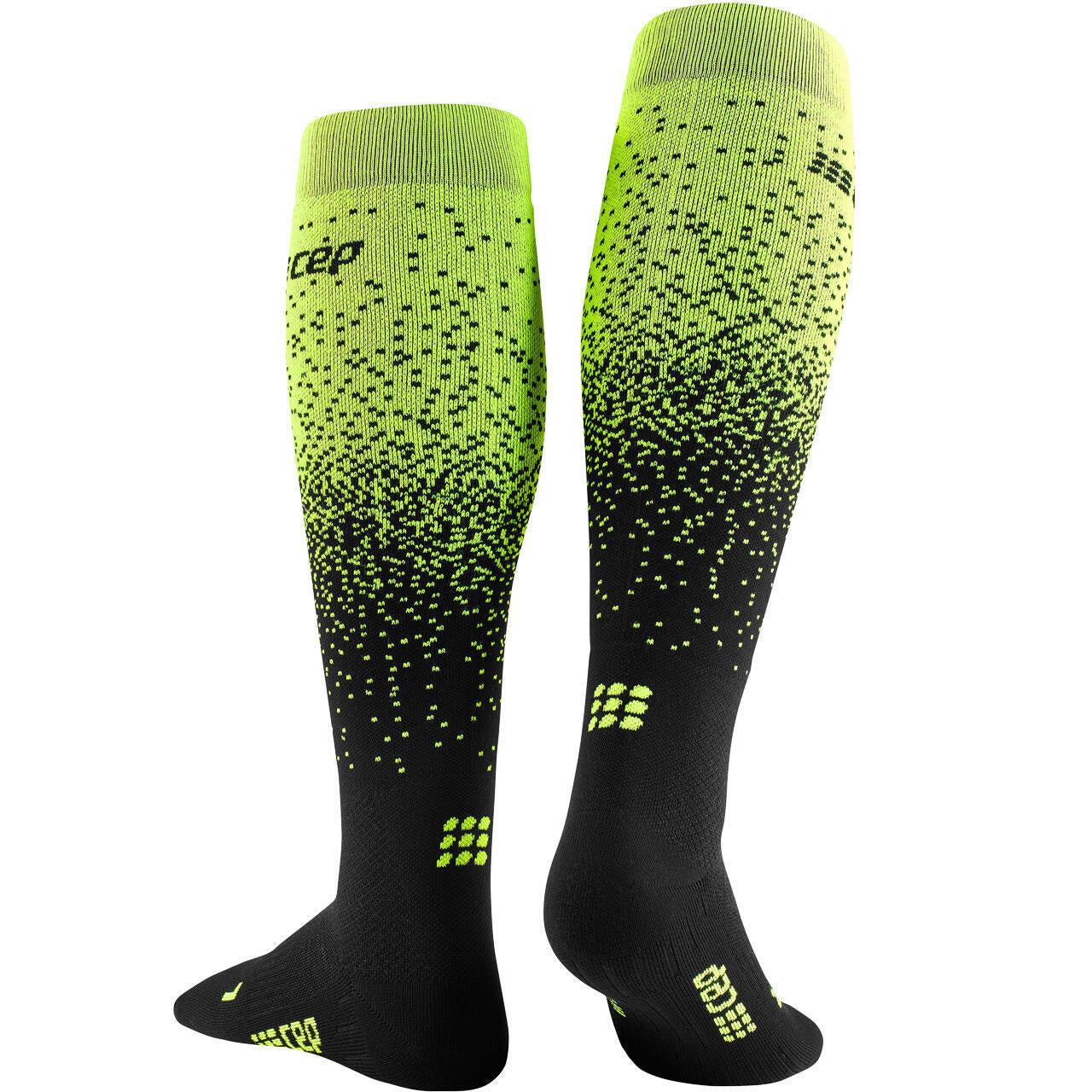 Snowfall Ski compression Socks - 314-black/green - Schwarz | Grün