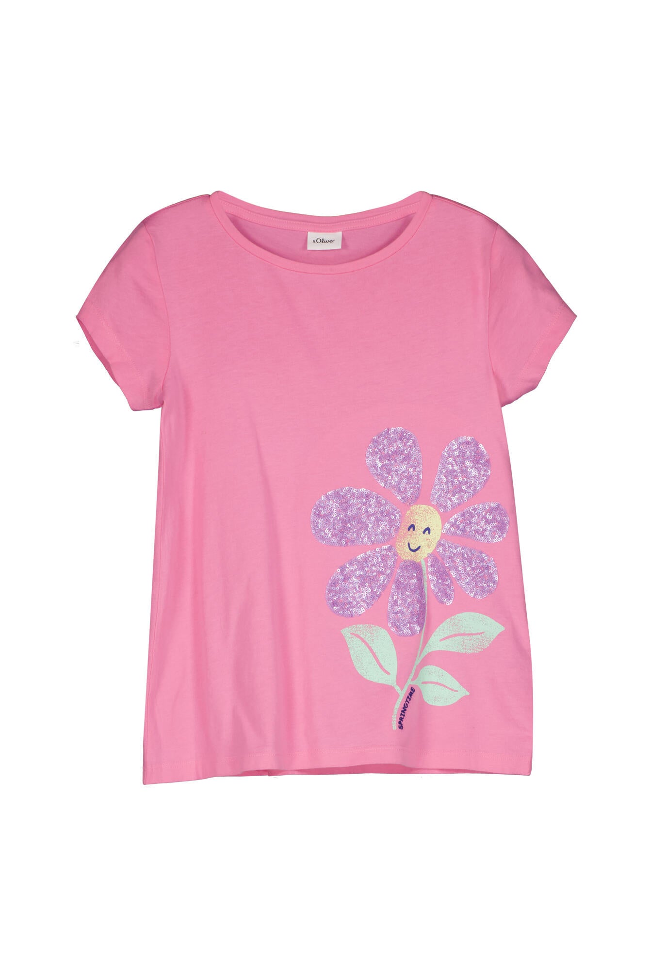 T-Shirt aus Baumwolle - 4417-LILAC/PINK - Rosa
