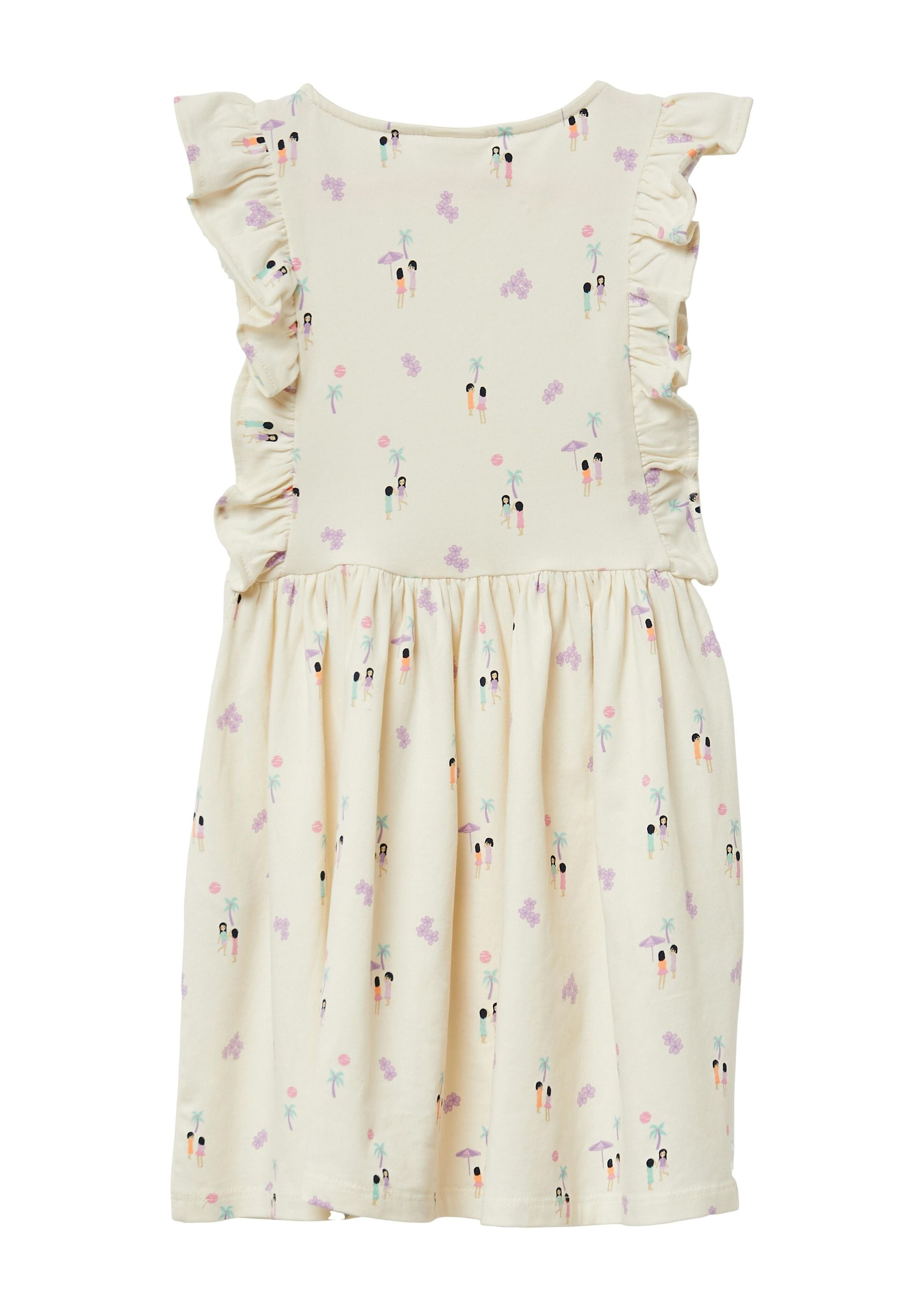 Jerseykleid Midi aus Baumwolle - 06A2-WHITE - Weiß