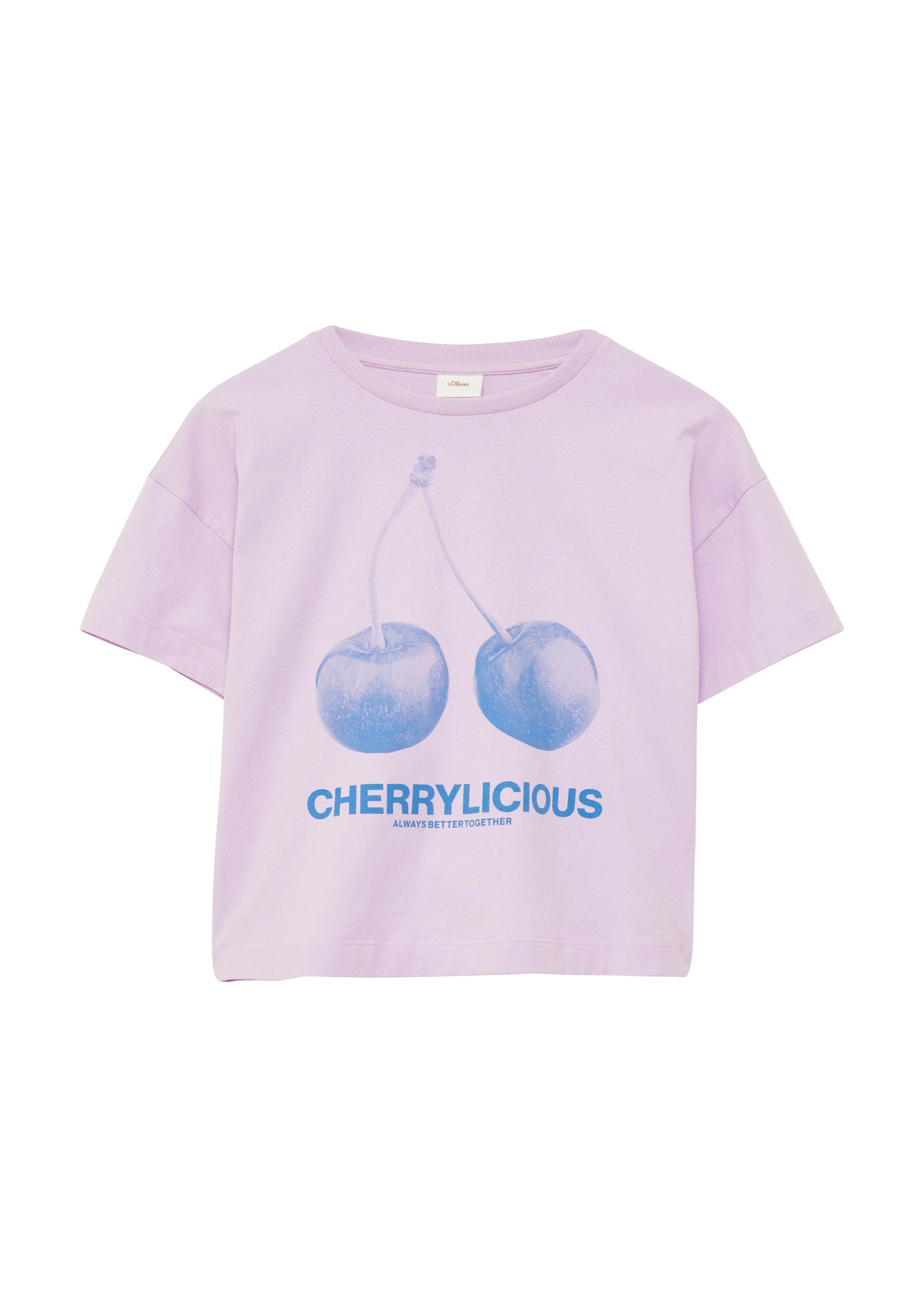 T-Shirt aus Baumwolle - 42D3-LILAC/PINK - Violett