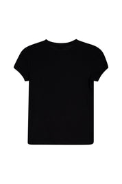 T-Shirt aus Baumwolle - 9999-GREY/BLACK - Schwarz