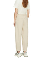 Bundfaltenhose Wide Leg - 8100-BROWN - Beige