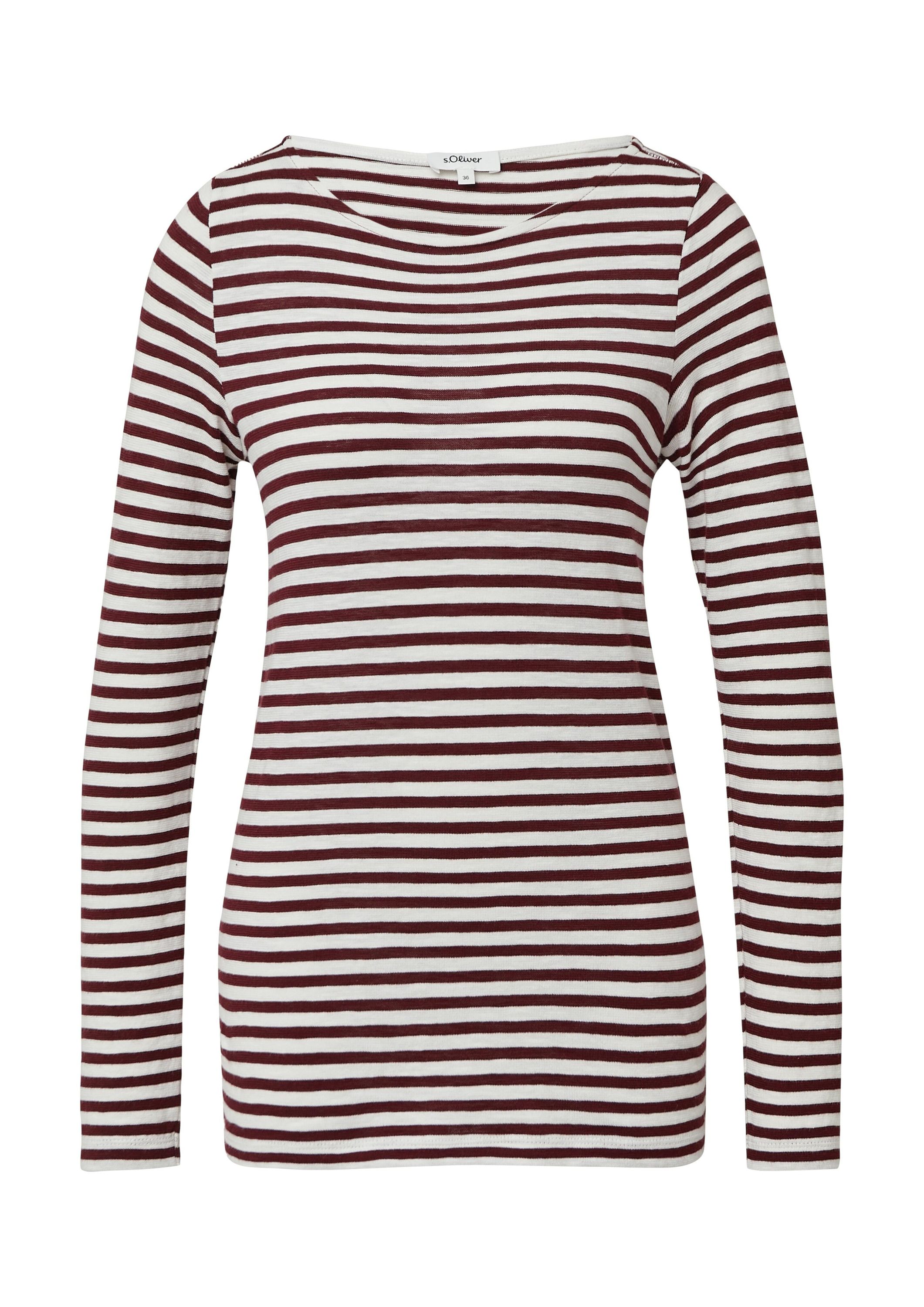 Langarmshirt aus Baumwolle - 39G4-RED - Rot