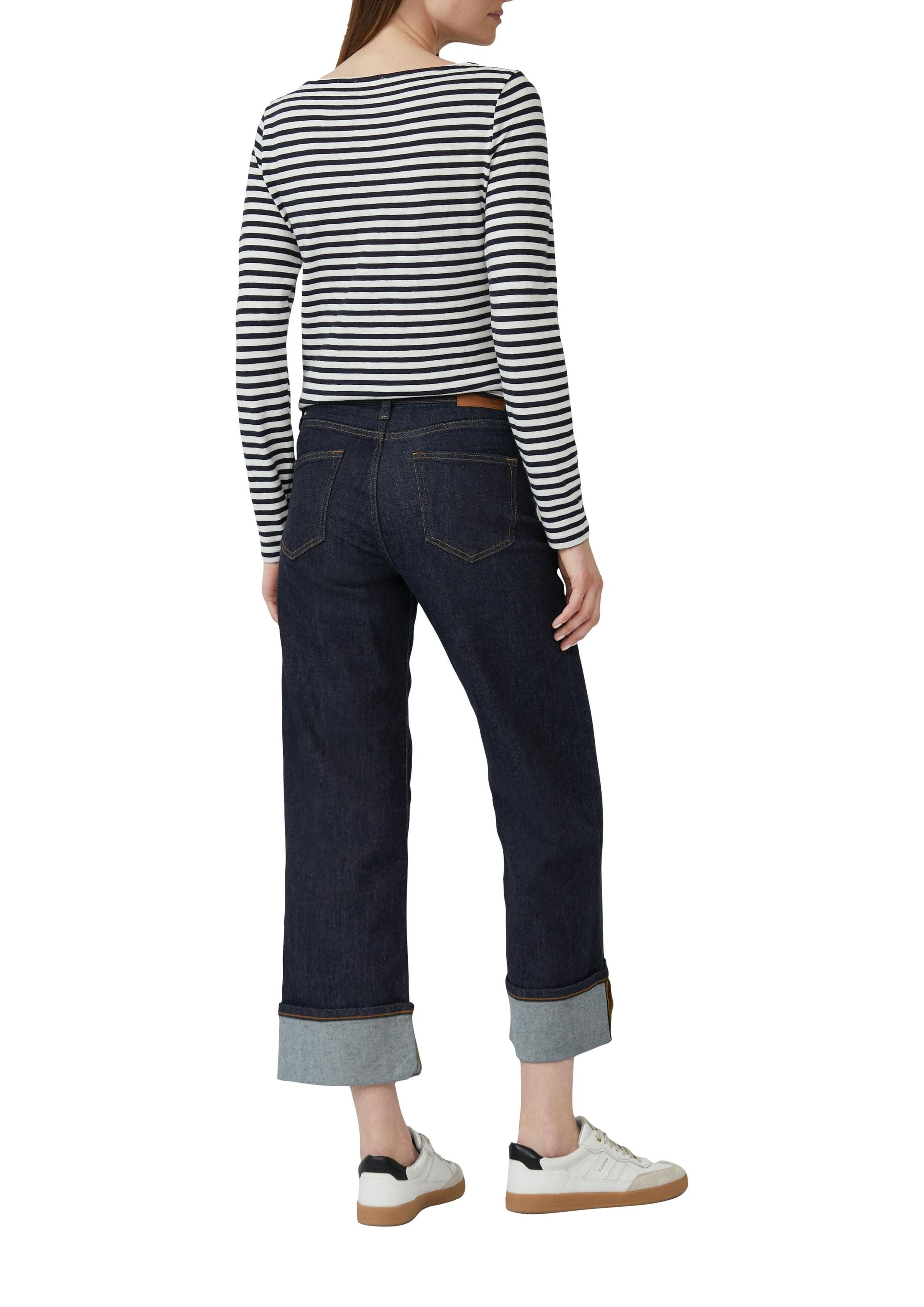 Langarmshirt aus Baumwolle - 59G4-BLUE - Blau