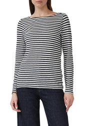 Langarmshirt aus Baumwolle - 59G4-BLUE - Blau