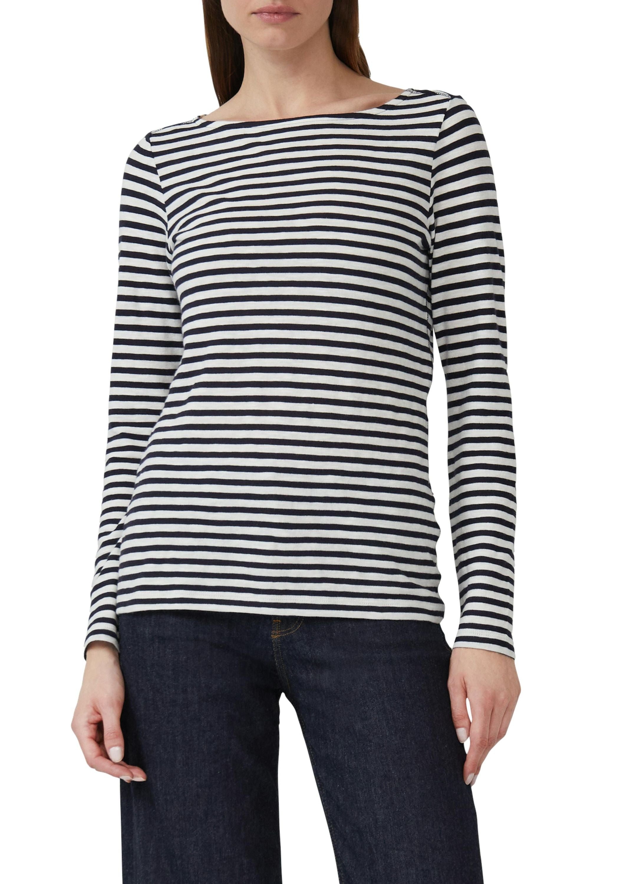 Langarmshirt aus Baumwolle - 59G4-BLUE - Blau