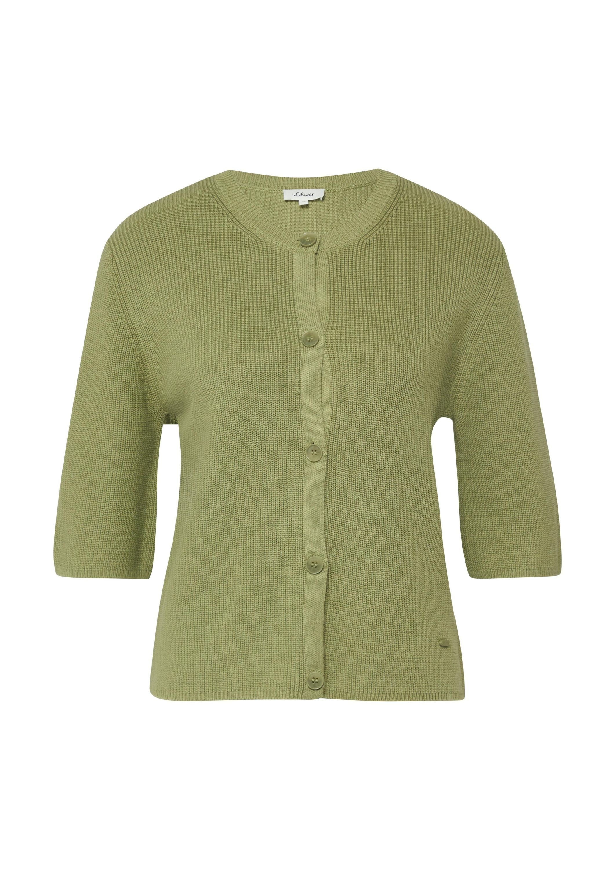 Strickjacke Regular Fit - 7900-GREEN - Grün