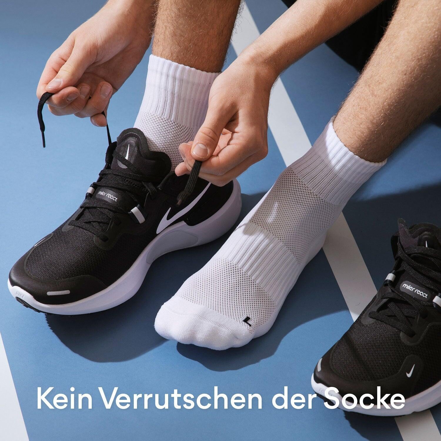 Socken MID RUNNING SOCKS - 168-White - Weiß