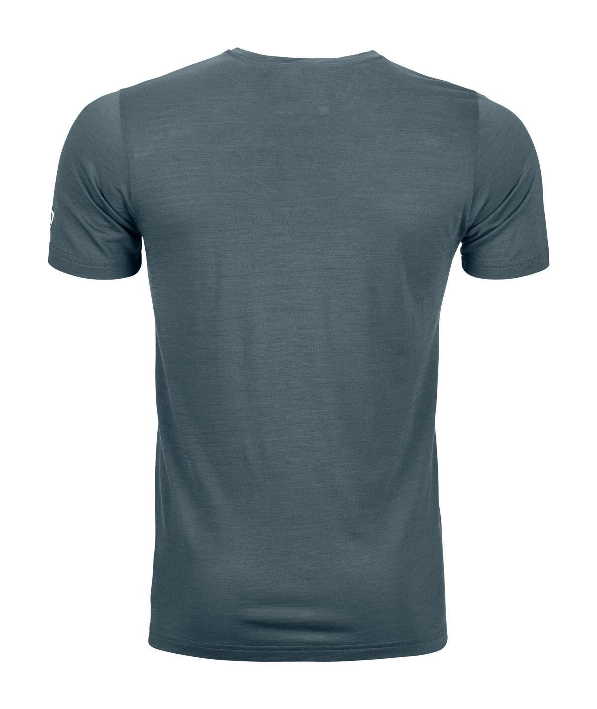 T-Shirt aus Wollmix - 87801-dark arctic grey - Grau