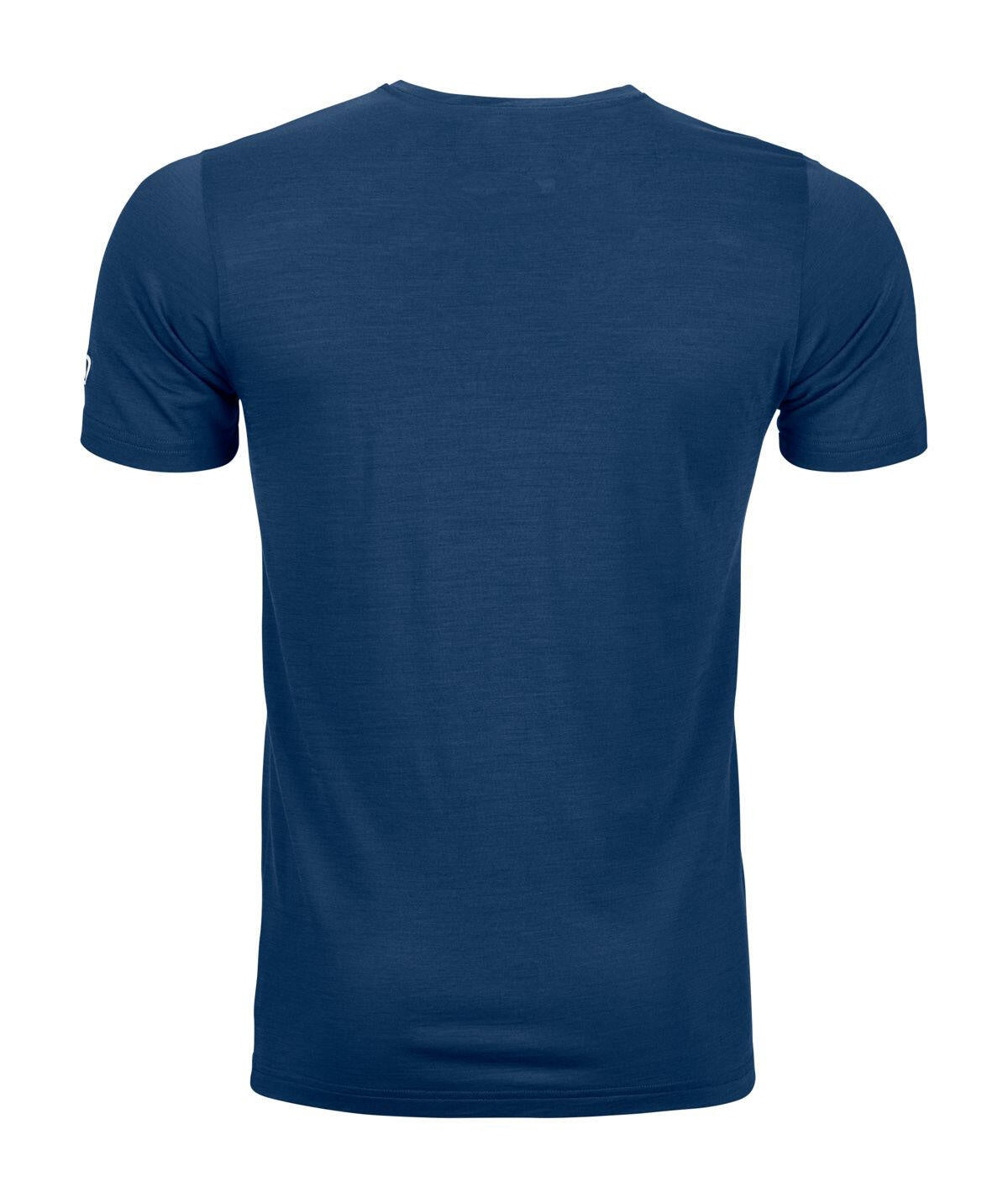 T-Shirt aus Wollmix - 54201-deep ocean - Blau