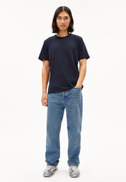 T-Shirt aus Baumwolle - 1237-night sky - Blau