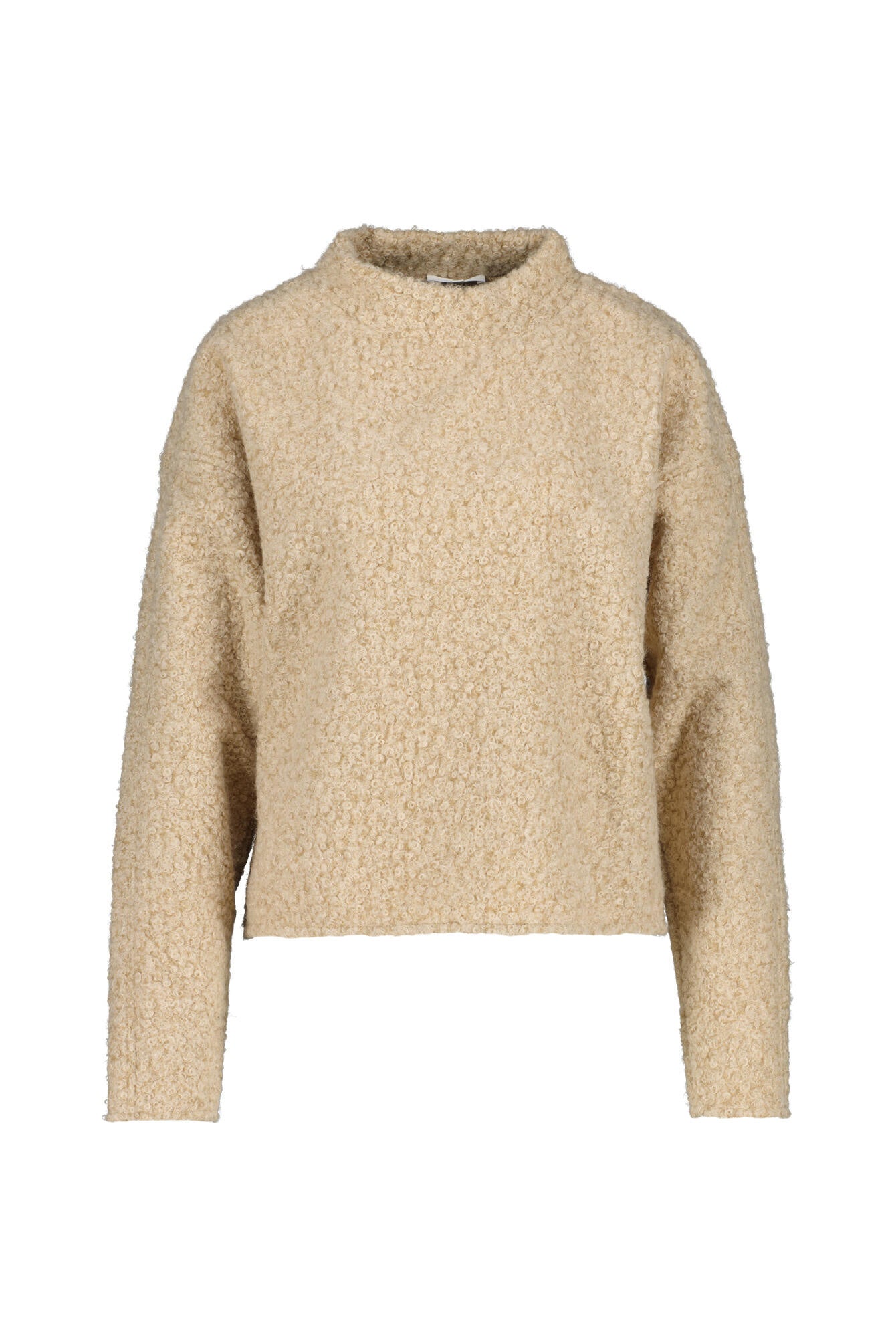 Strickpullover in Bouclé-Optik - 2088-macadamia - Beige