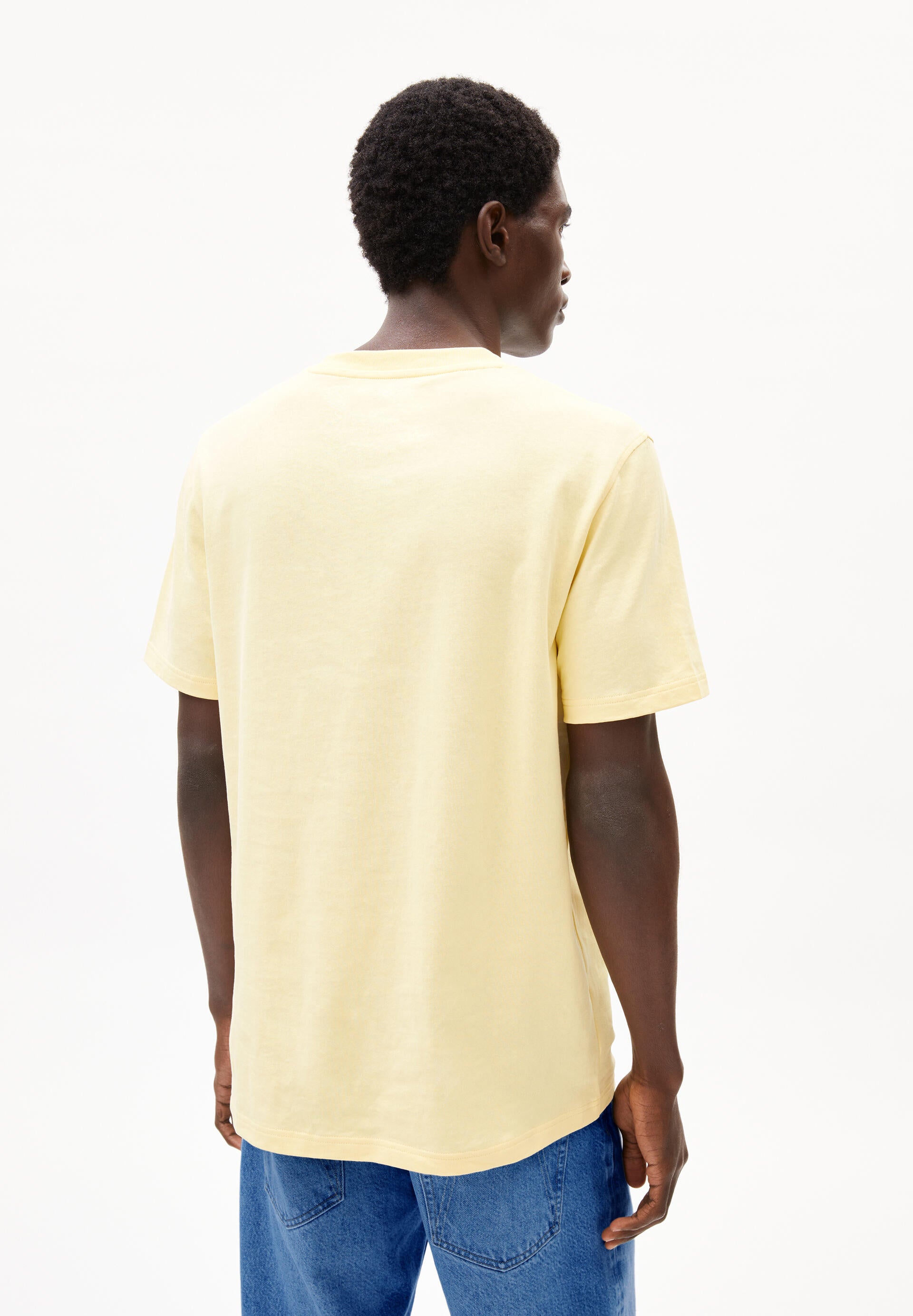 T-Shirt aus Baumwolle - 3057-early yellow - Gelb