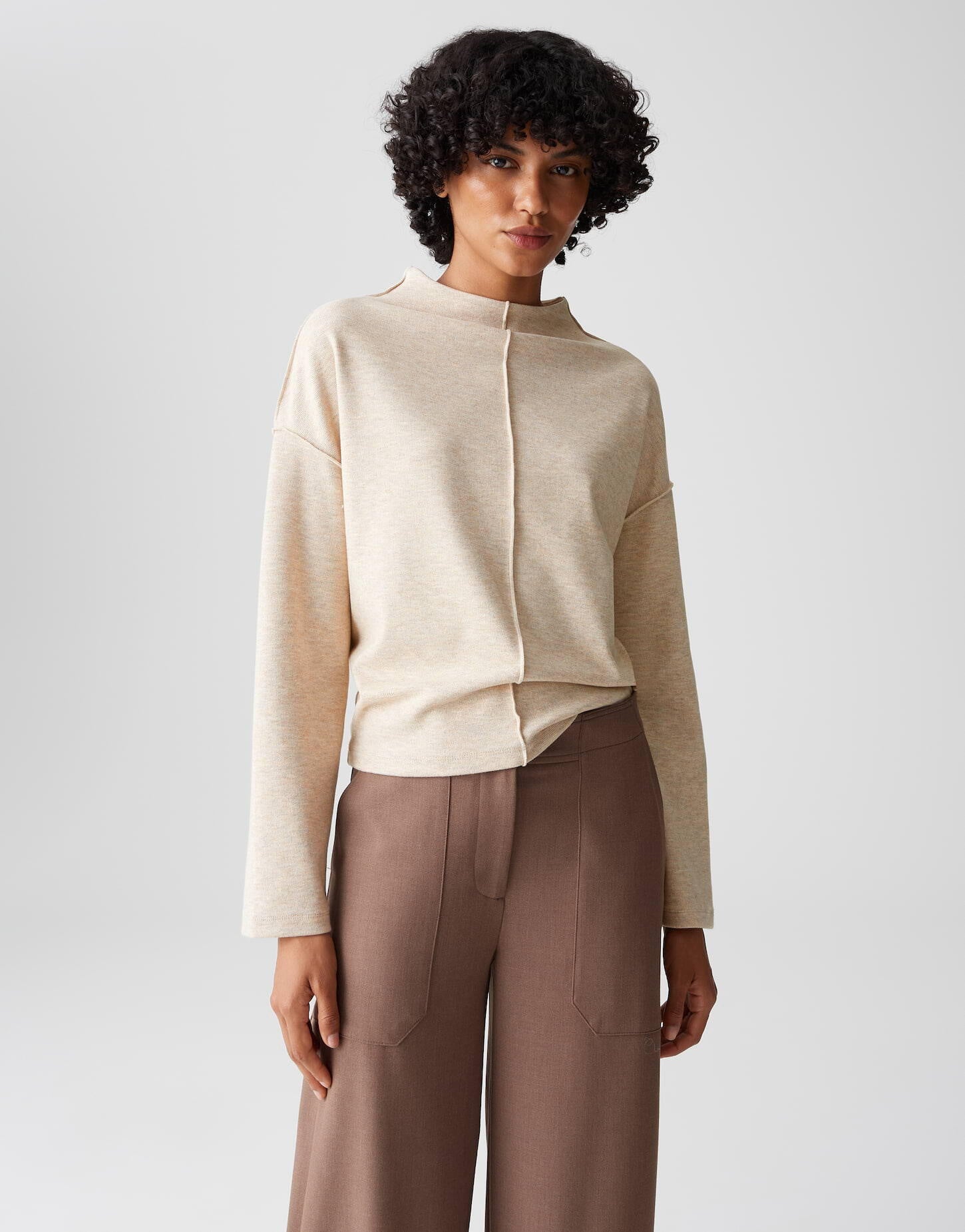 Langarmshirt SINZI - 2088-macadamia - Beige