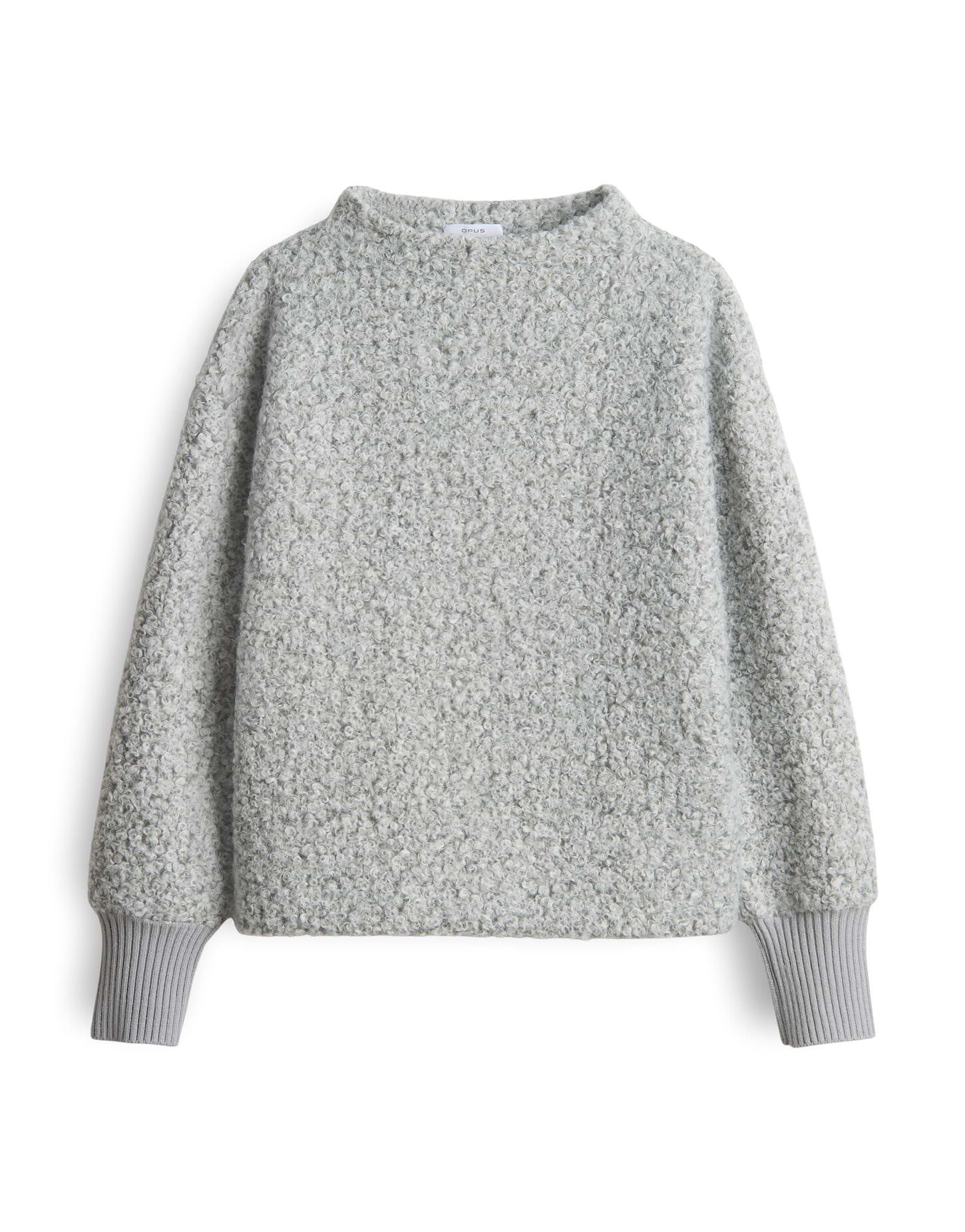 Strickpullover GOBANO - 8056-hazy fog melange - Grau