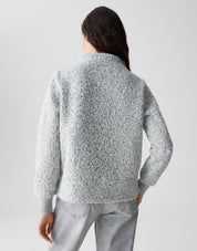 Strickpullover GOBANO - 8056-hazy fog melange - Grau