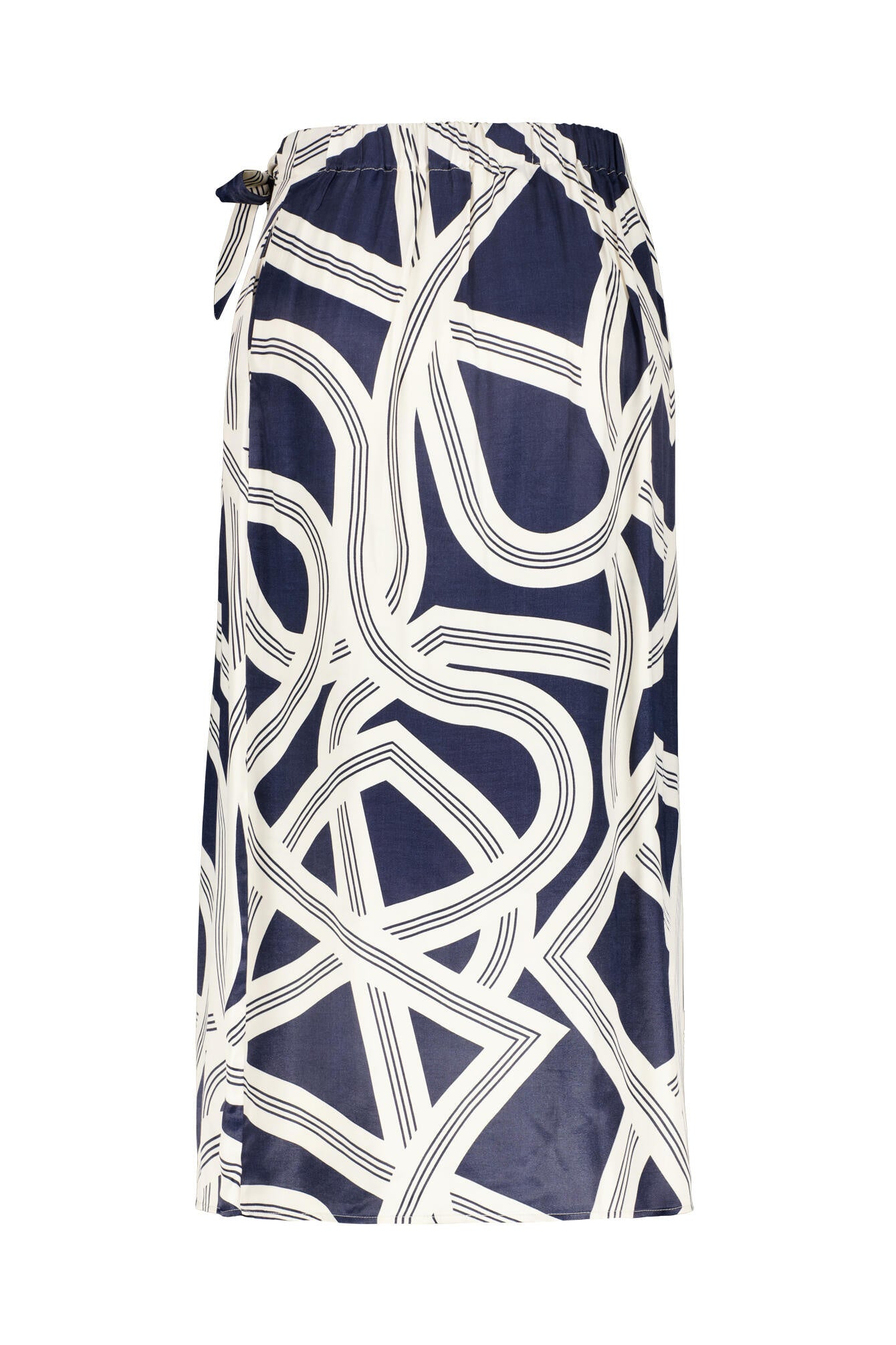 Wickelrock Midi aus Viskose - 60020-coal blue - Blau