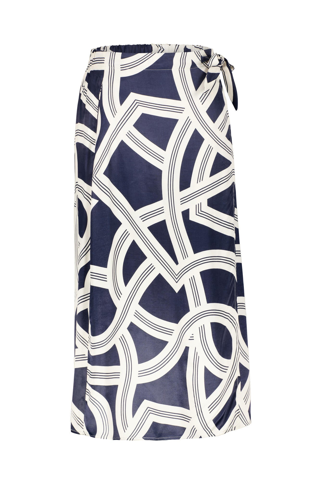 Wickelrock Midi aus Viskose - 60020-coal blue - Blau