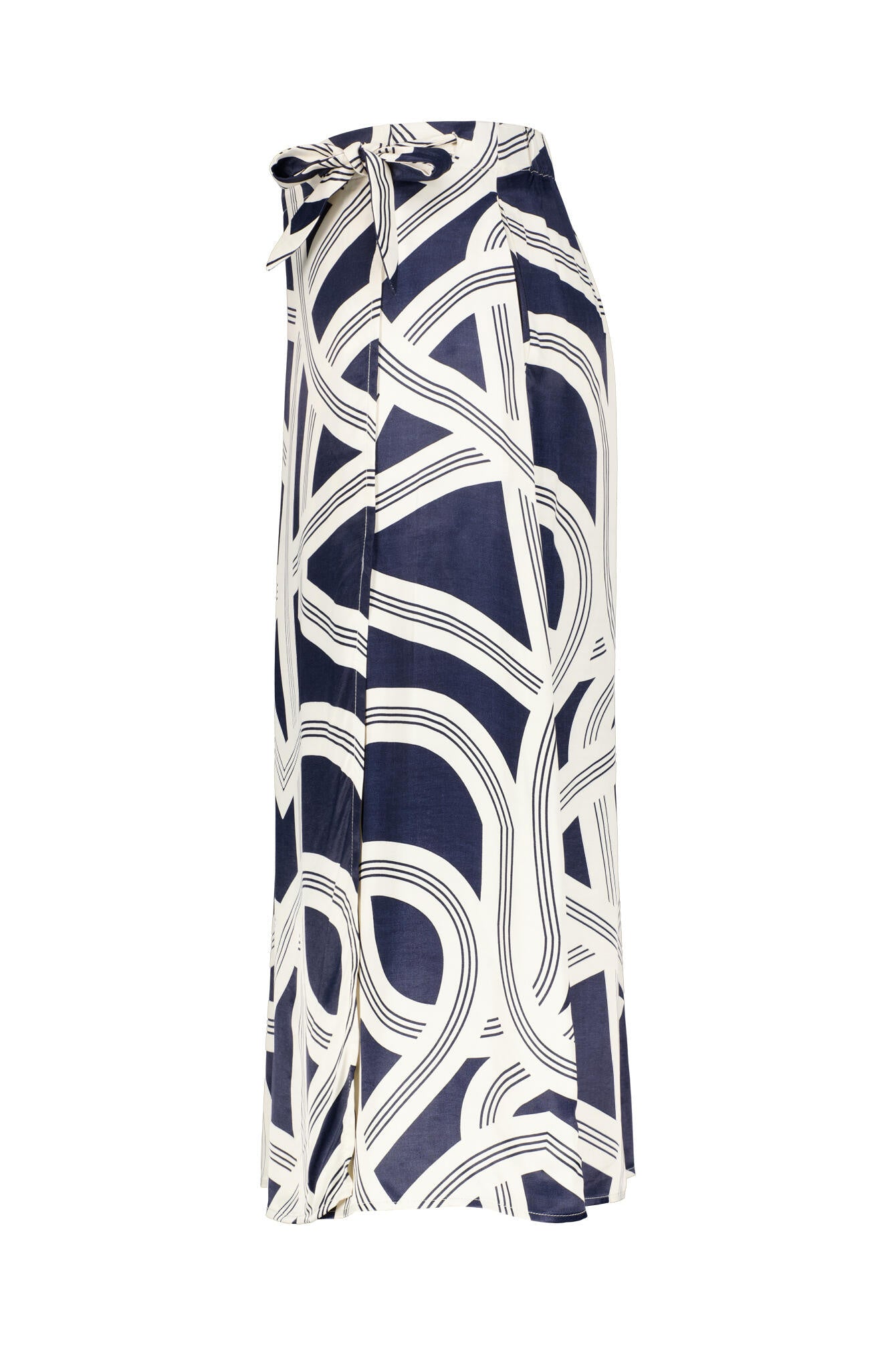 Wickelrock Midi aus Viskose - 60020-coal blue - Blau