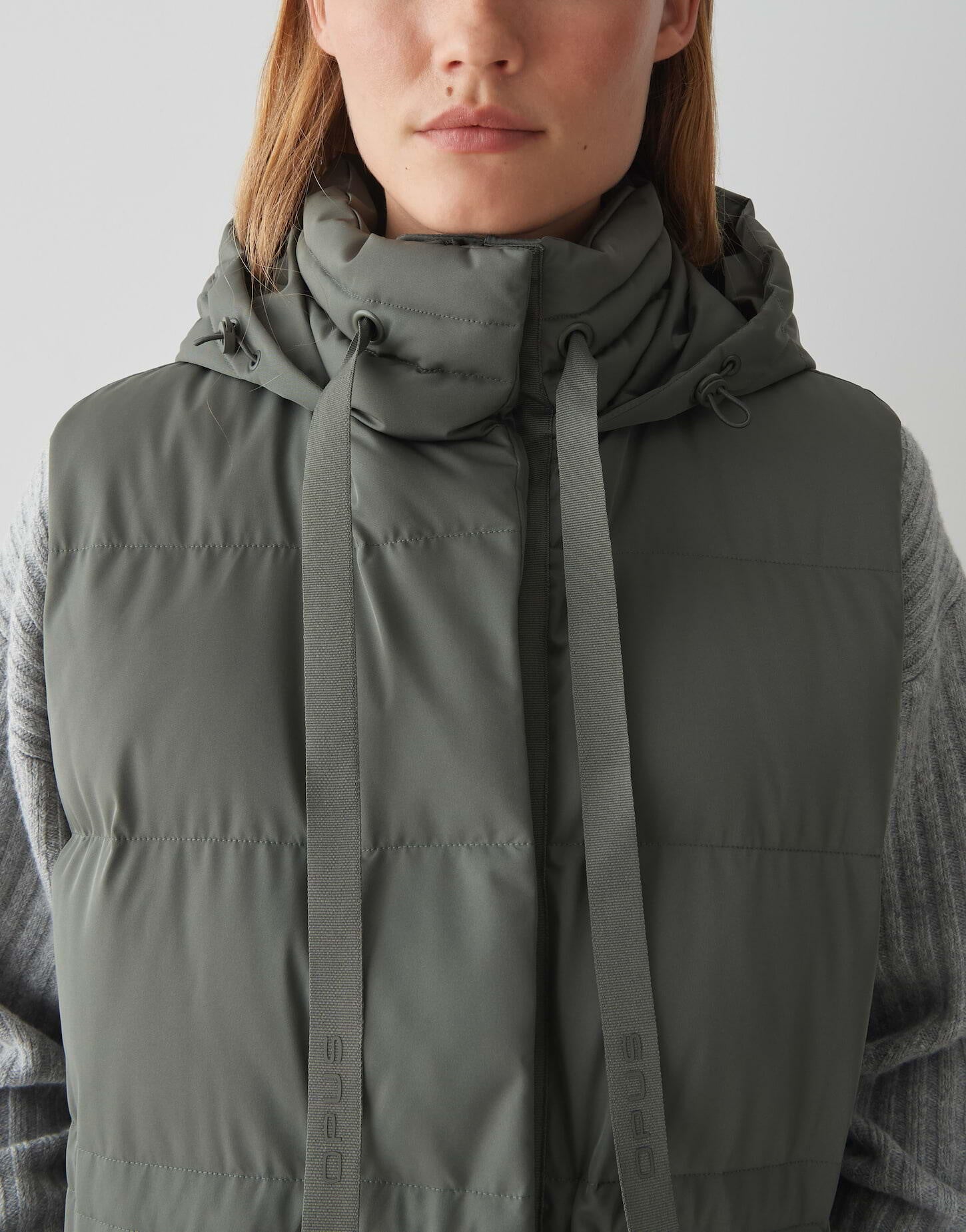 Steppweste WALMA - 3062-dark sage - Grün