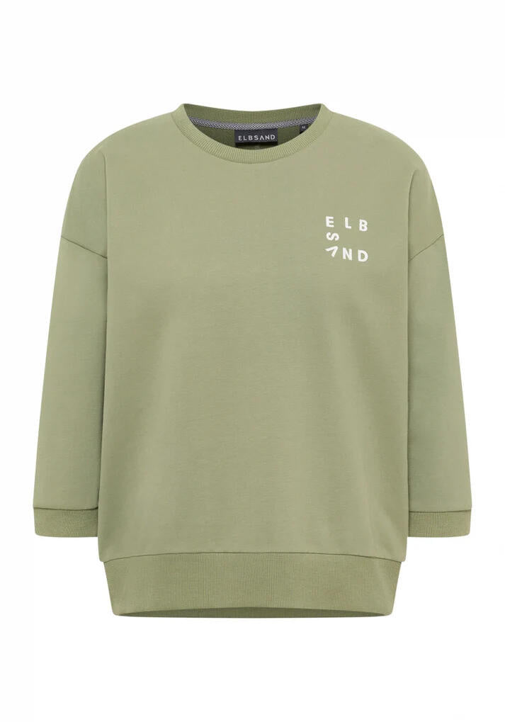 Sweatshirt PARVIN aus Baumwolle - 8870-Green Leaf - Grün
