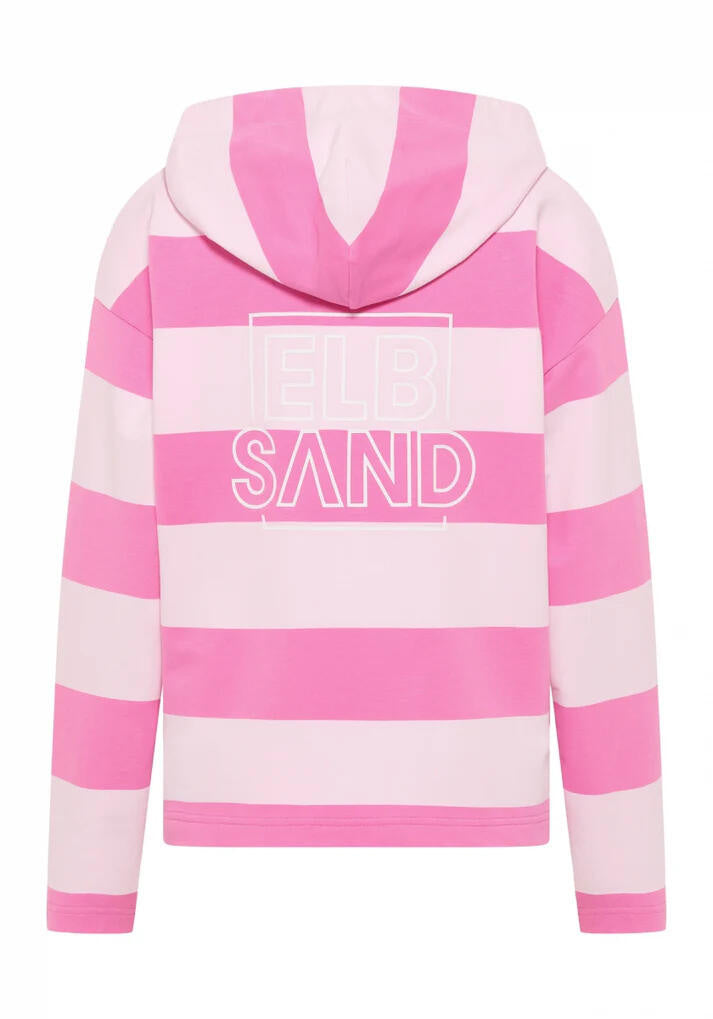 Sweatshirt EYDIS Loose Fit - 0122-Magenta Sky_Soft Rose_str - Pink