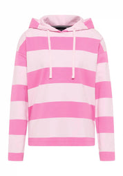 Sweatshirt EYDIS Loose Fit - 0122-Magenta Sky_Soft Rose_str - Pink