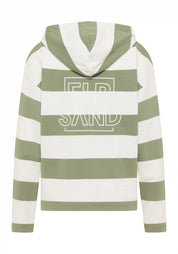 Sweatshirt EYDIS Loose Fit - 0126-Cloud White_Green Leaf_st - Grün