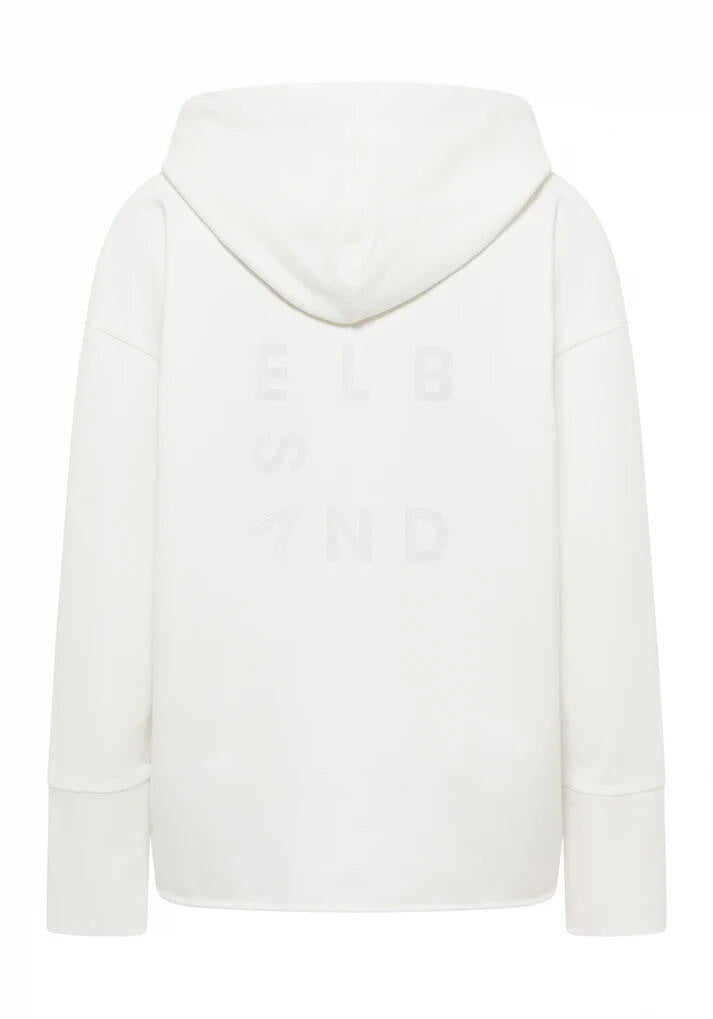 Sweathoodie DANEA Loose Fit - 1660-Cloud White - Weiß