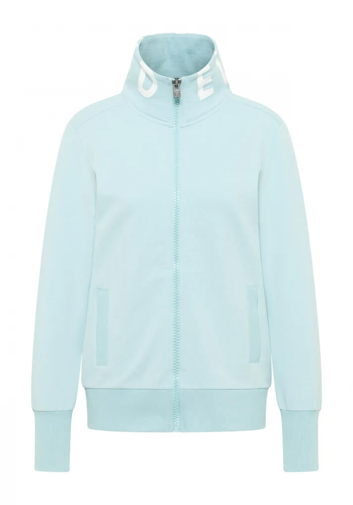 Sweatshirtjacke aus Baumwolle - 792-Blue Fog - Blau