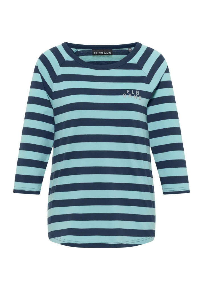 Langarmshirt CELIN aus Baumwollmix - 090-Coldwater + Cameo Stripe - Blau