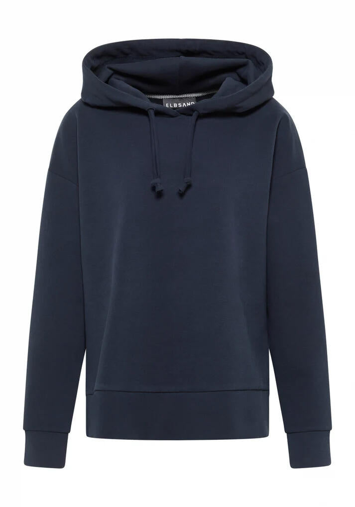 Sweathoodie MAIKA aus Baumwollmix - 78701-Coldwater_ white - Blau