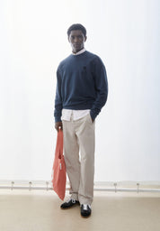 Sweatshirt aus Bio-Baumwolle Relaxed Fit - 3512-night sky washed - Blau