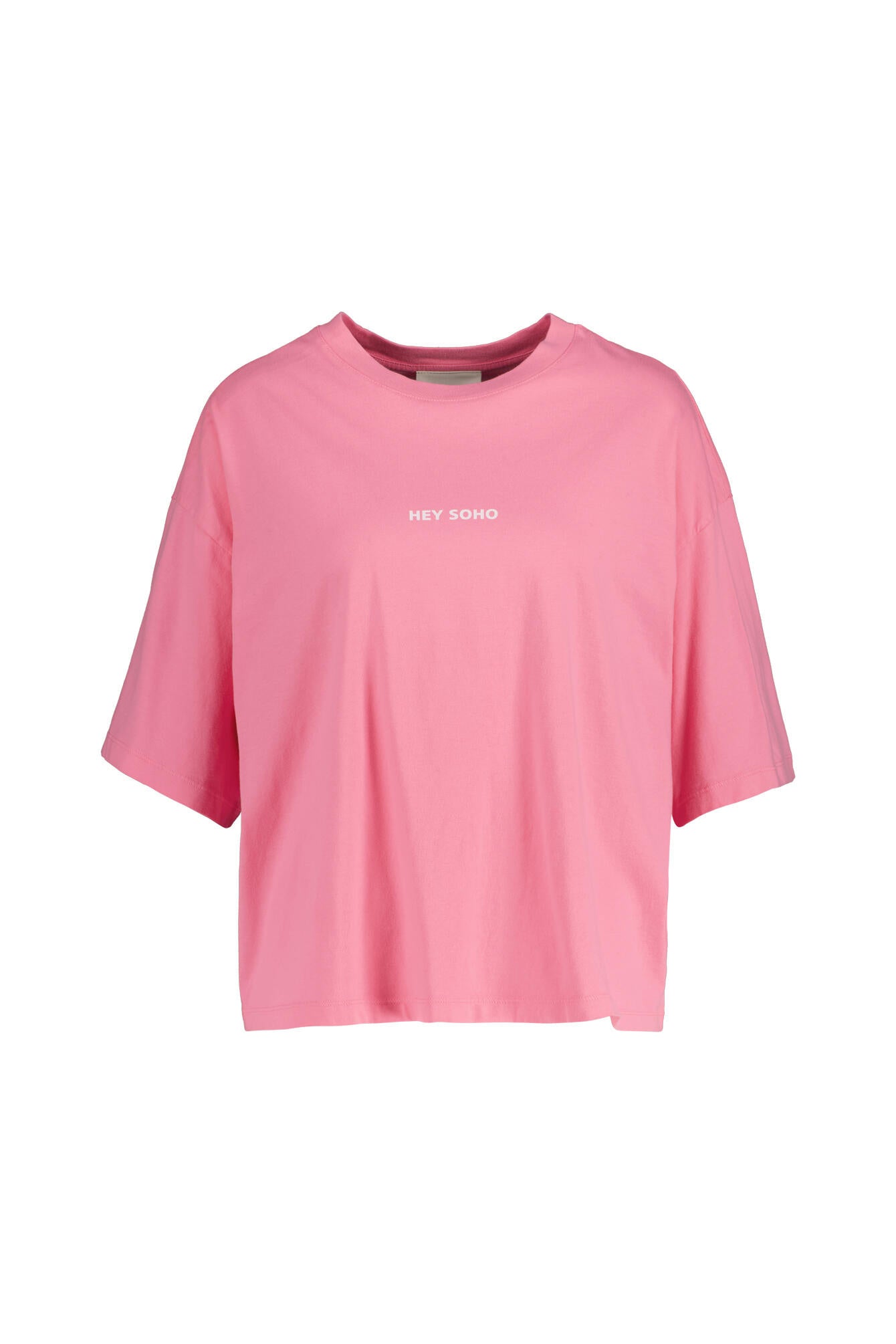 T-Shirt aus Baumwolle - 730-HOT PINK - Pink