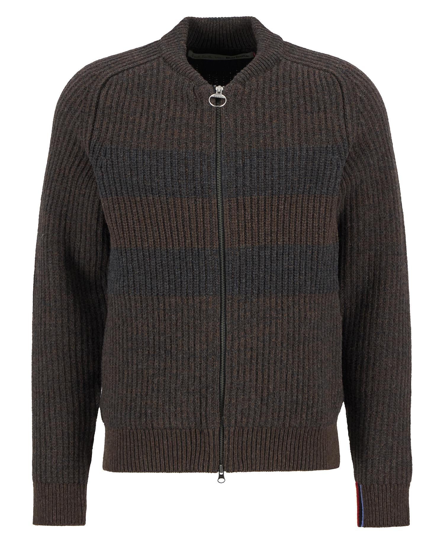 Paul Smith loves Barbour Strickjacke - RU71-Rustic - Braun