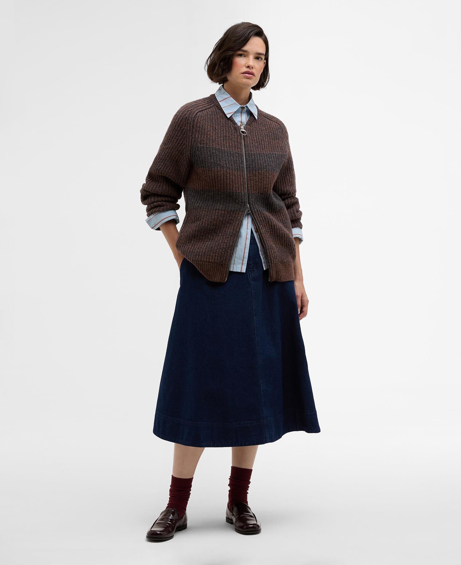 Paul Smith loves Barbour Strickjacke - RU71-Rustic - Braun