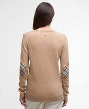 Langarmshirt  PENDLE mit Ellenbogen-Patches - BE12-Pale Camel - Braun