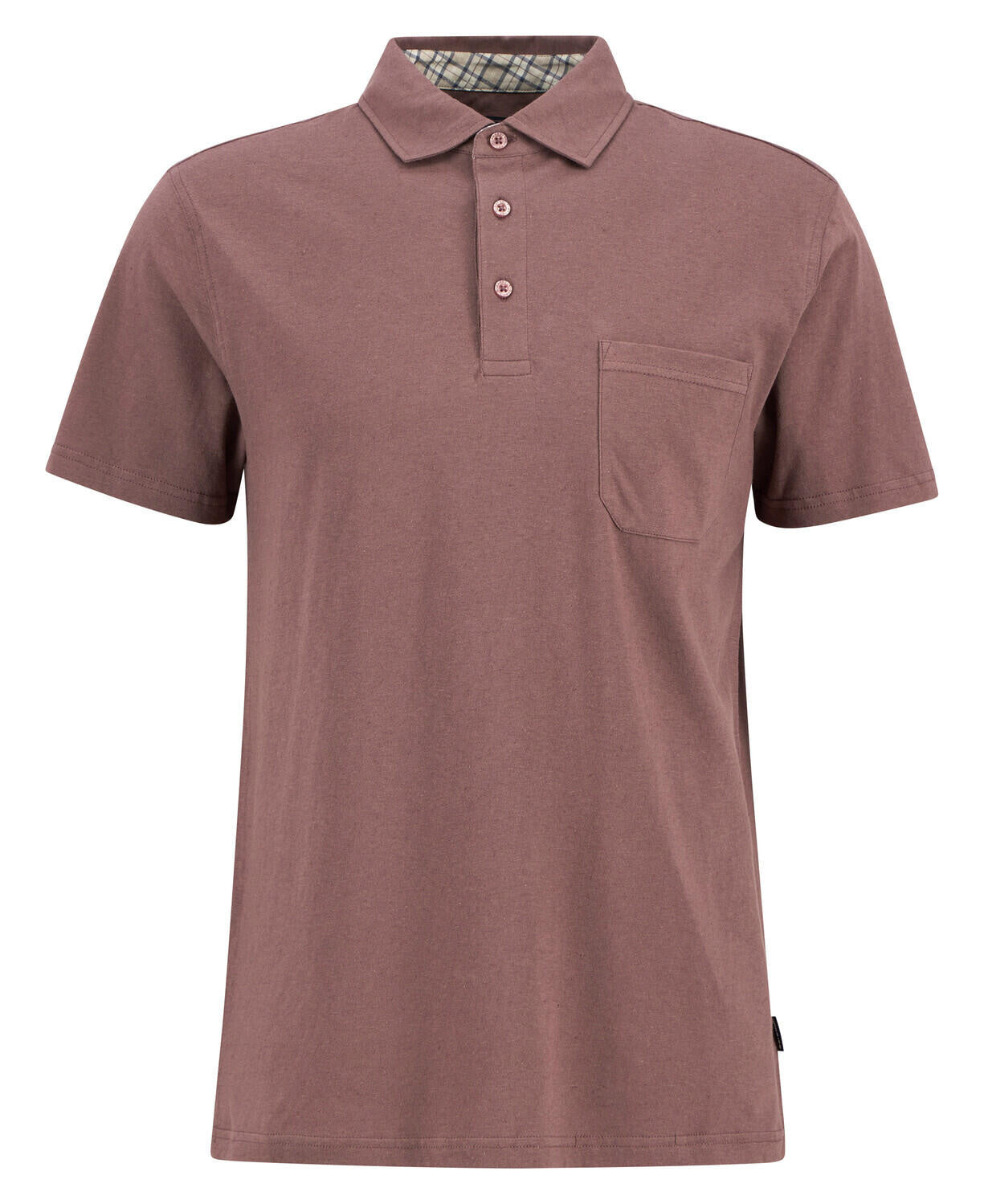 Poloshirt STEVENTON aus Leinenmix - PU57-Pepperc - Braun