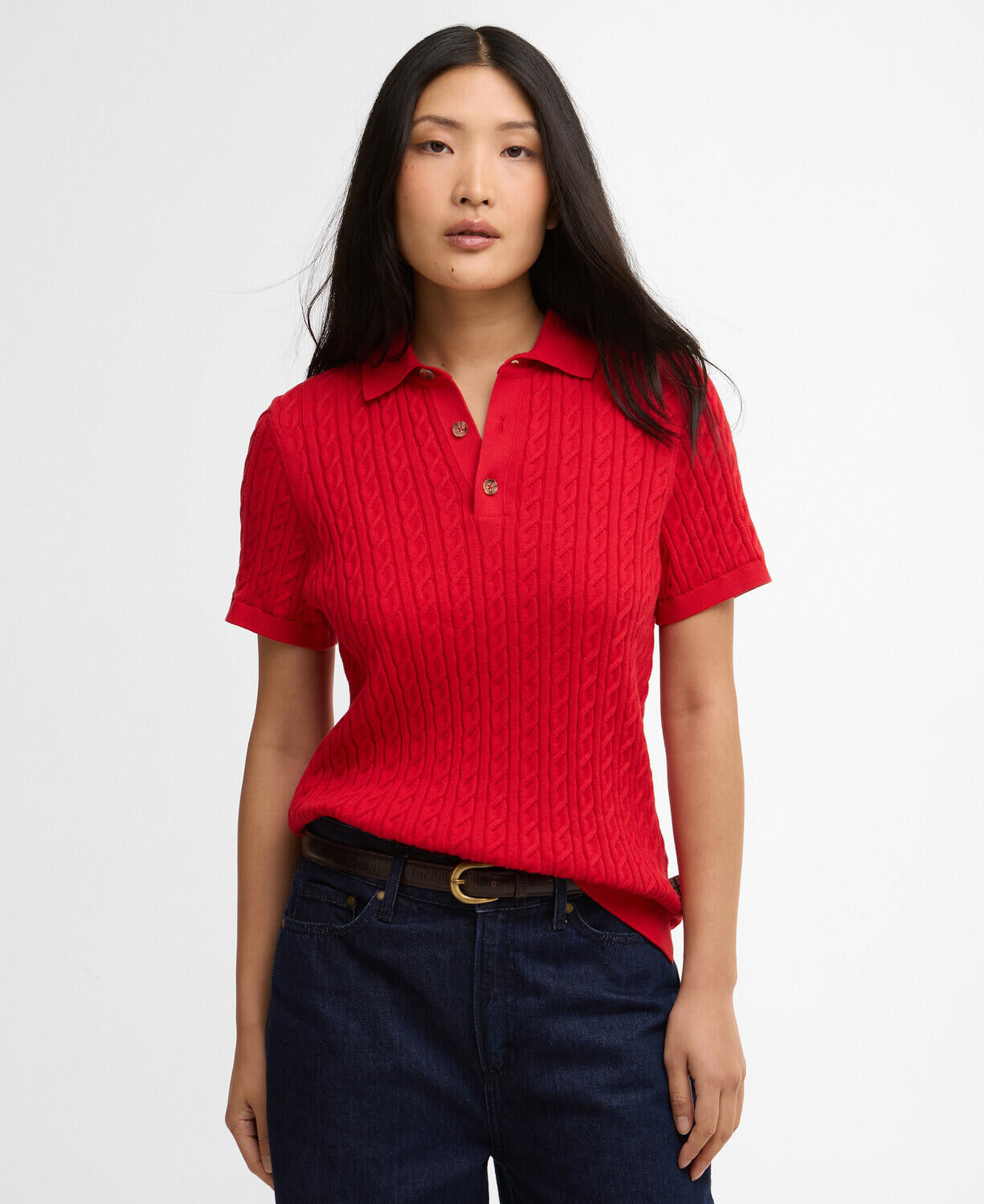 Poloshirt HARTLAND aus Baumwolle - RE16-Poppy Red - Rot