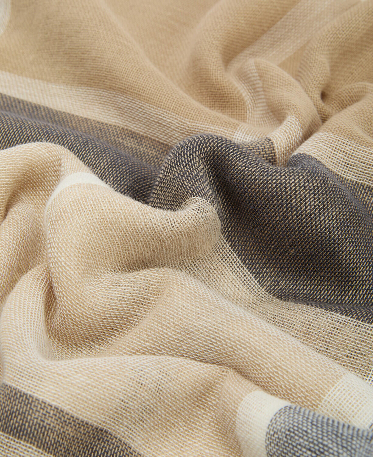 Schal ABIGAIL aus Baumwollmix - NY18-Navy - Blau