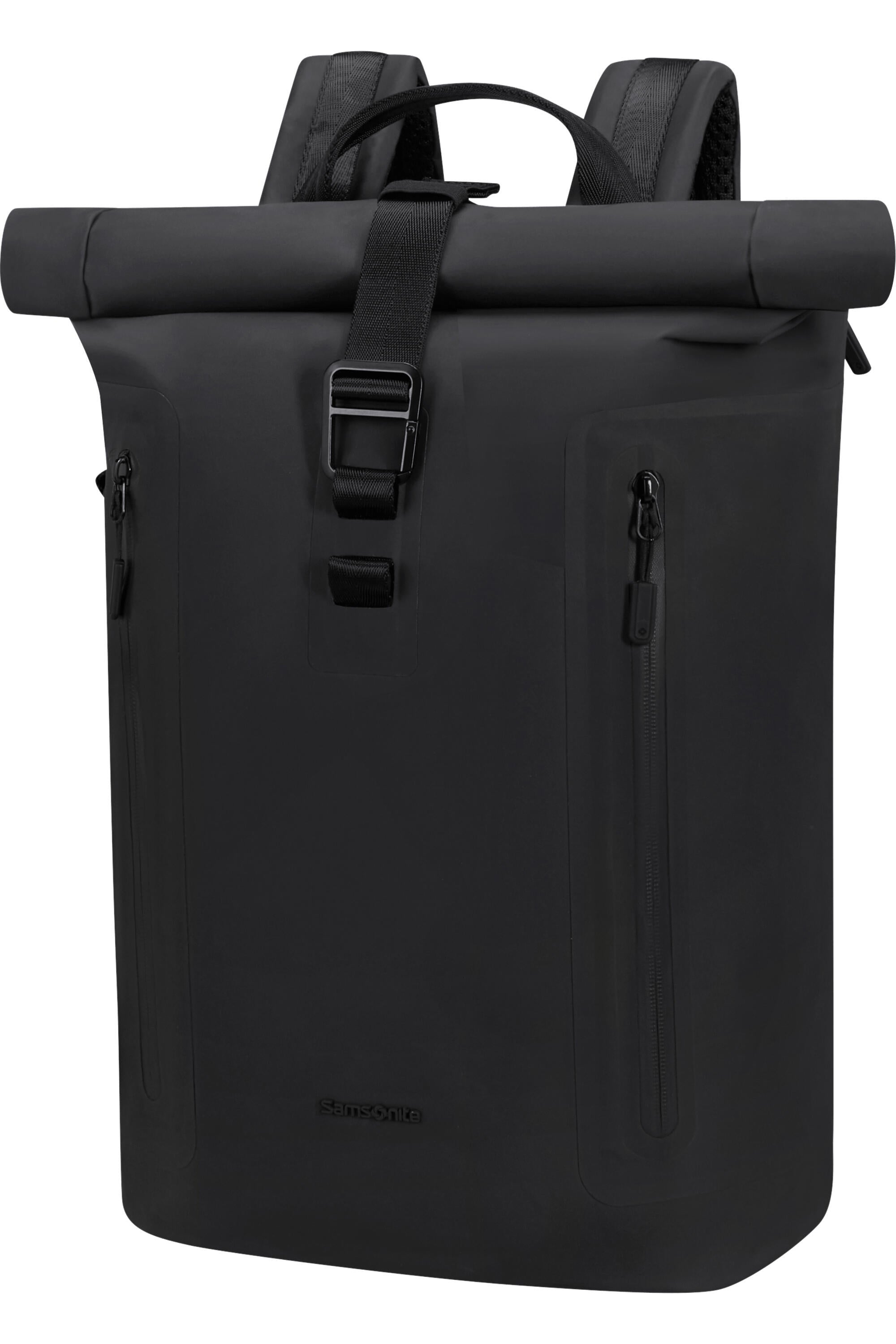 Rolltop-Rucksack COATIFY BIZ - 1041-BLACK - Schwarz