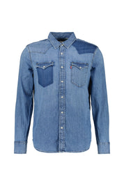 Jeanshemd Regular Fit - 37 - Blau